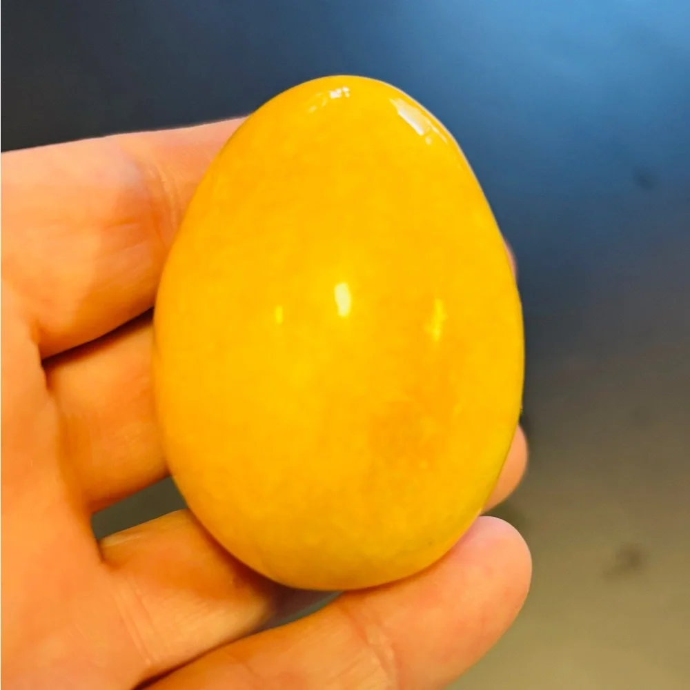 Vintage Italian alabaster stone eggs set of 7